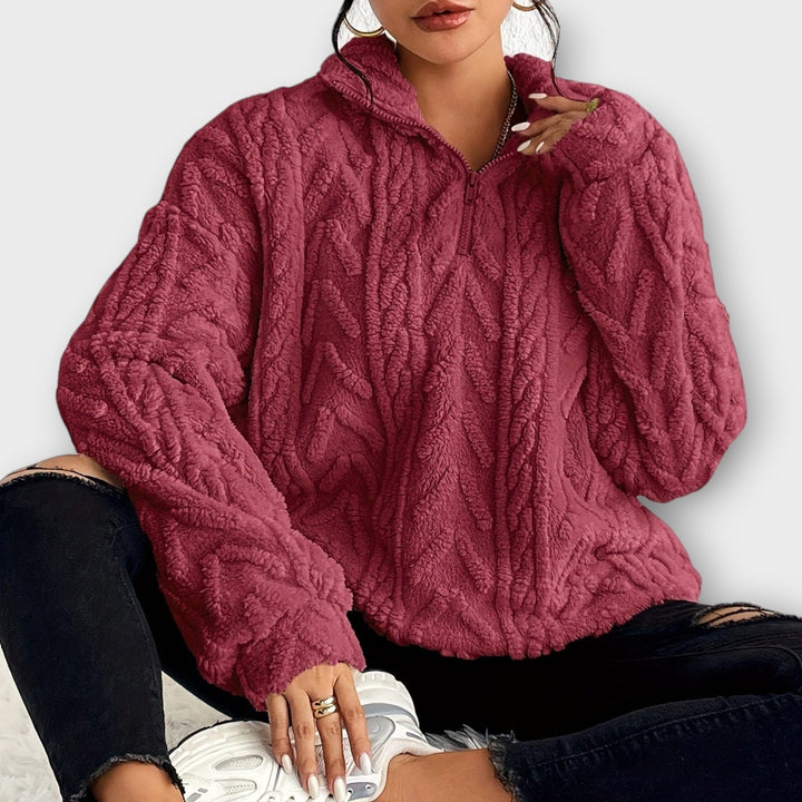 Fiona™ | Braided Zip-Up Pullover