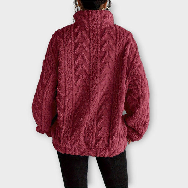 Noa™| Braided Zip-Up Pullover