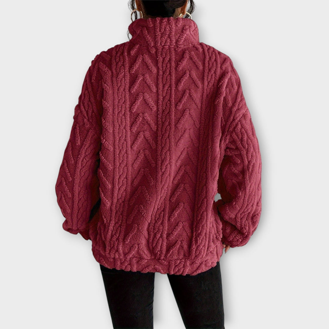 Fiona™ | Braided Zip-Up Pullover