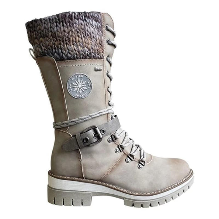 FrostLuxe™ - Waterproof Calf-Length Lace-Up Boots