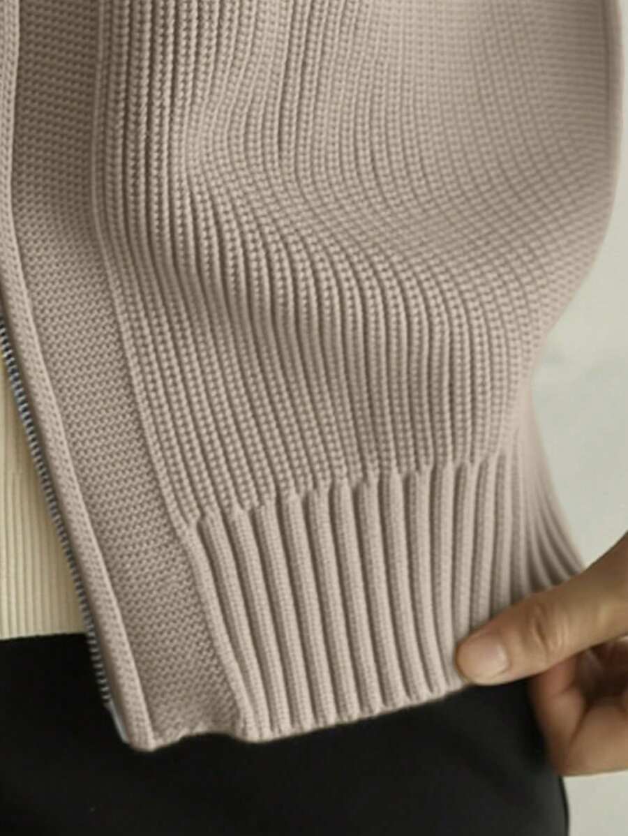 Dylan - Men's Solid Color Front Zipper Long Sleeve Simple Casual Jacket