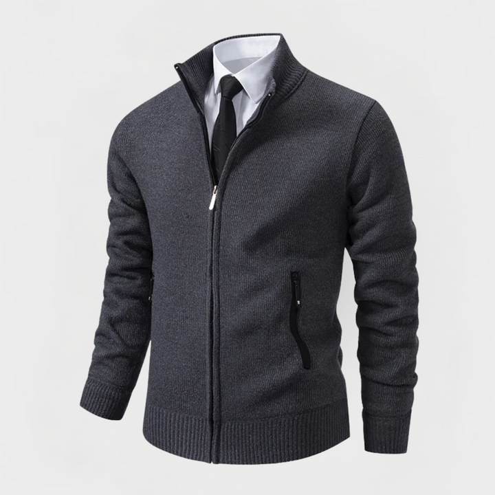 Grant | Minimal Zip Cardigan