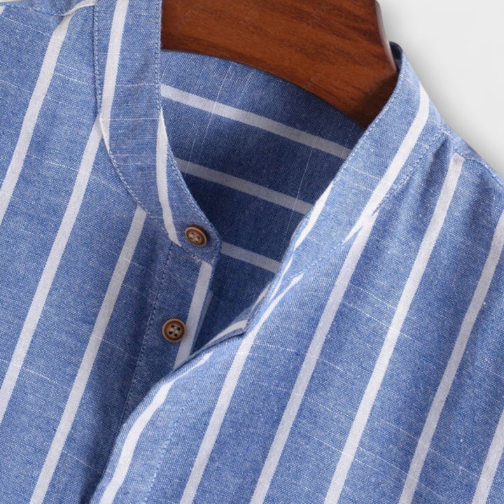 Austin™ | Linen Striped Shirt & Shorts