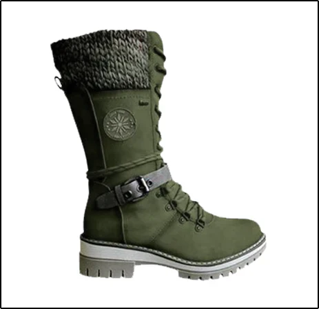FrostLuxe™ - Waterproof Calf-Length Lace-Up Boots