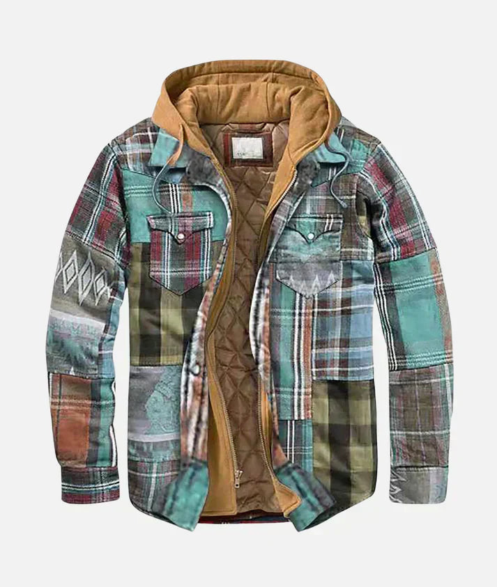 Savrani™ | Patchwork Check Jacket