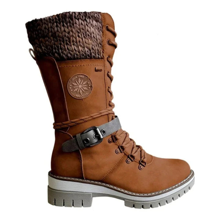 FrostLuxe™ - Waterproof Calf-Length Lace-Up Boots
