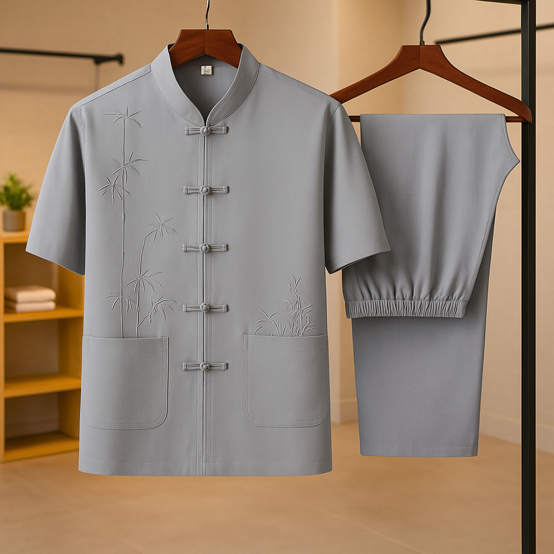 Hanfu Embroidered Silk-Blend Set