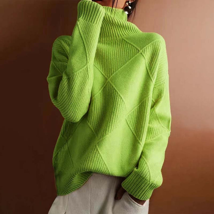 Noa™ | Textured Turtleneck Knit Sweater