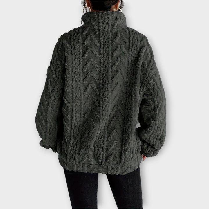 Fiona™ | Braided Zip-Up Pullover