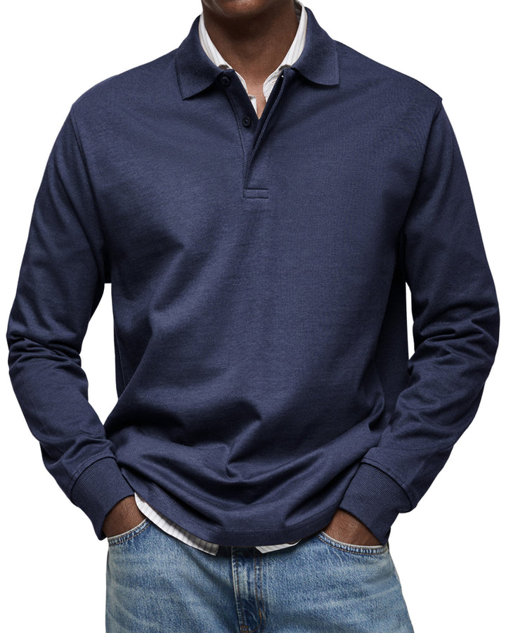 MARCONELLI | LUXURY POLO WITH LONG SLEEVES