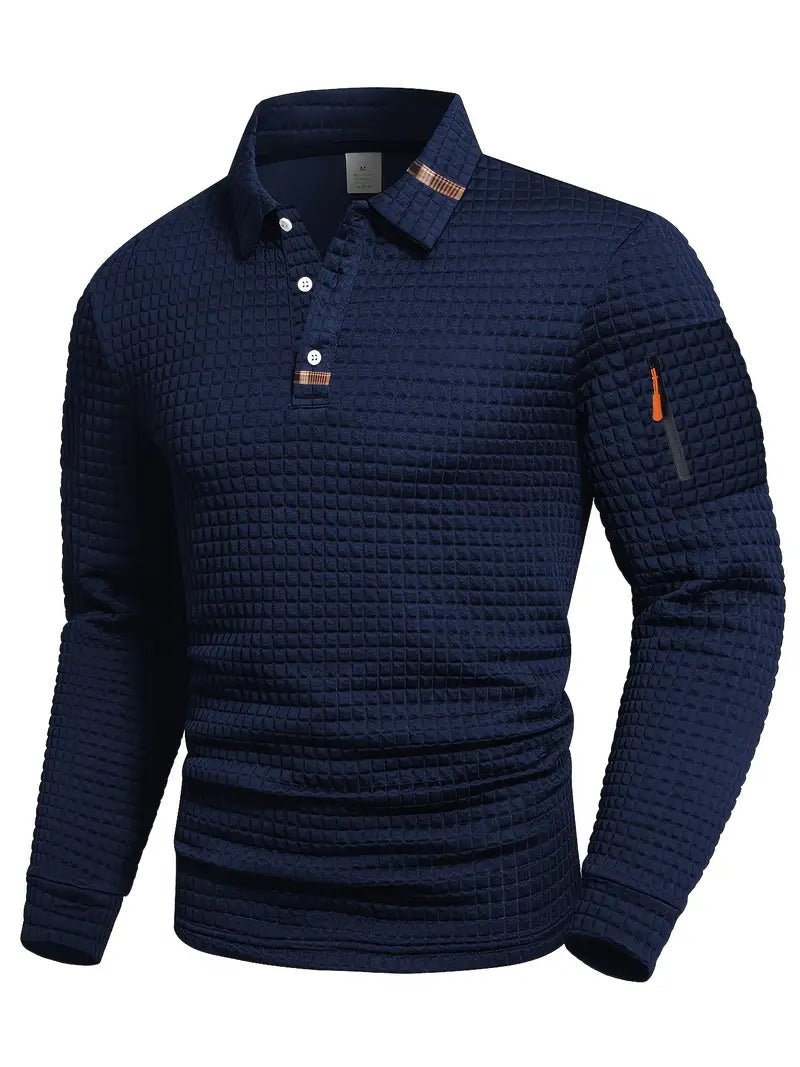 STEVEN - POLO IN STRUCTURED FABRIC