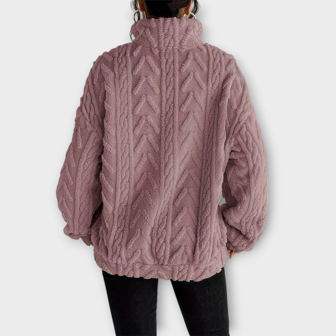 Fiona™ | Braided Zip-Up Pullover