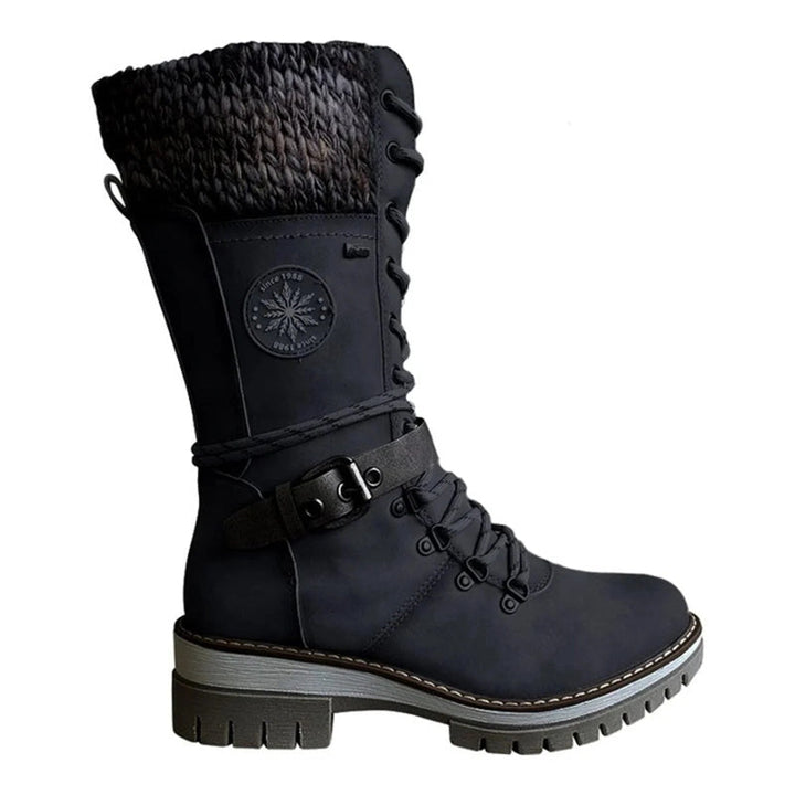 FrostLuxe™ - Waterproof Calf-Length Lace-Up Boots