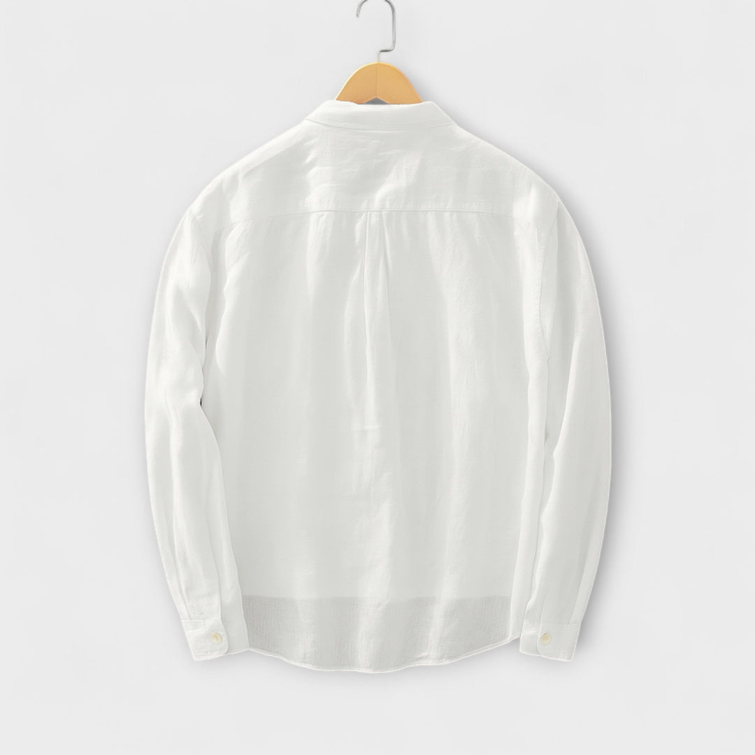 Milo | Effortless Cotton-Linen Popover Shirt