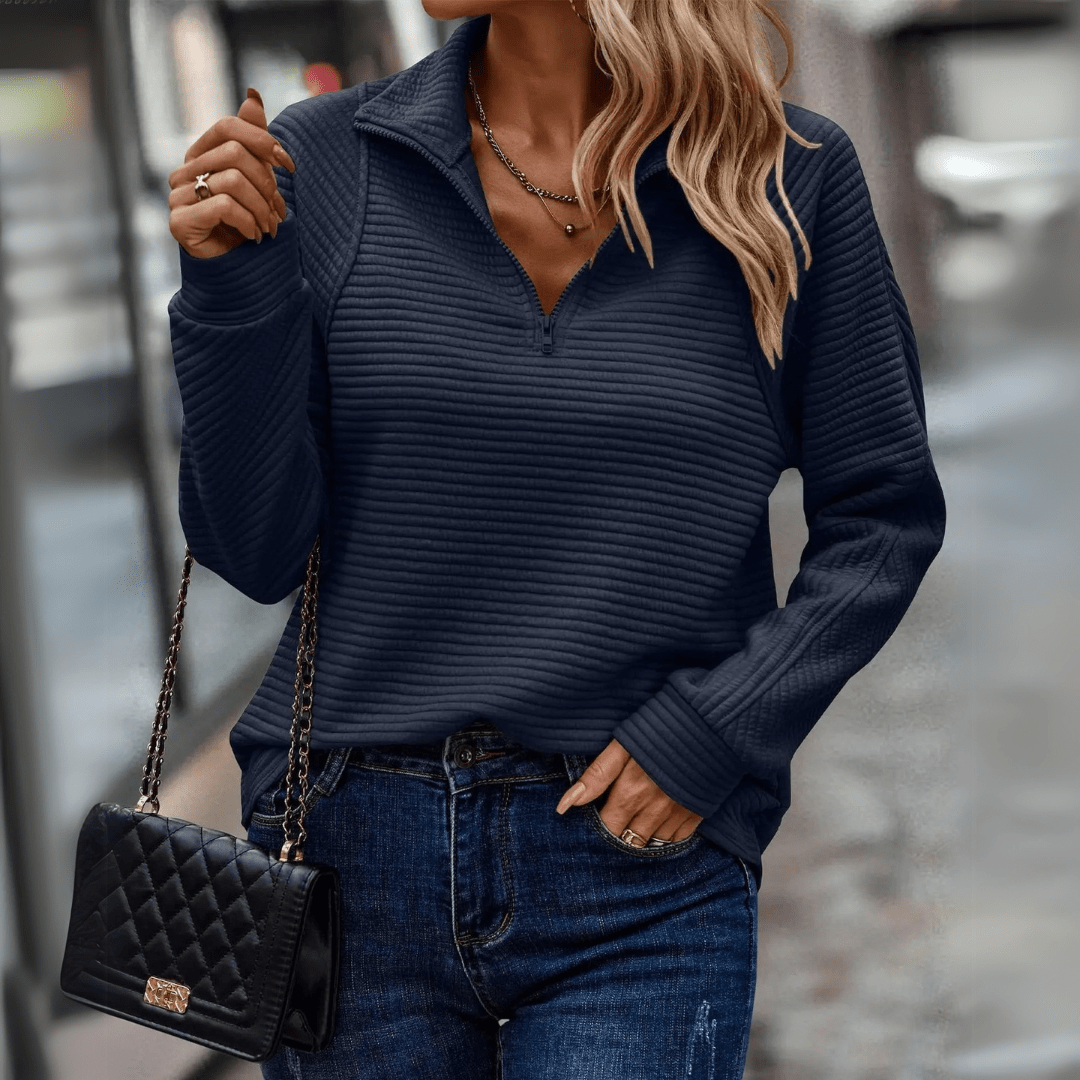 Jenica | Chic Half-Zip Pullover