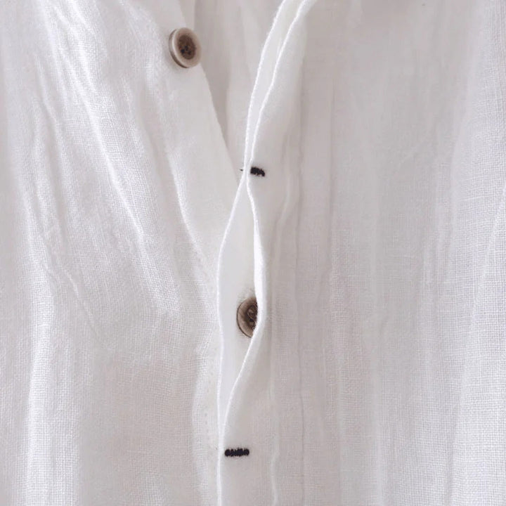 Jasper | Elegant Merlot Linen Top