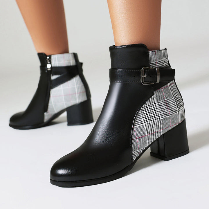 Aveline Plaid Boots