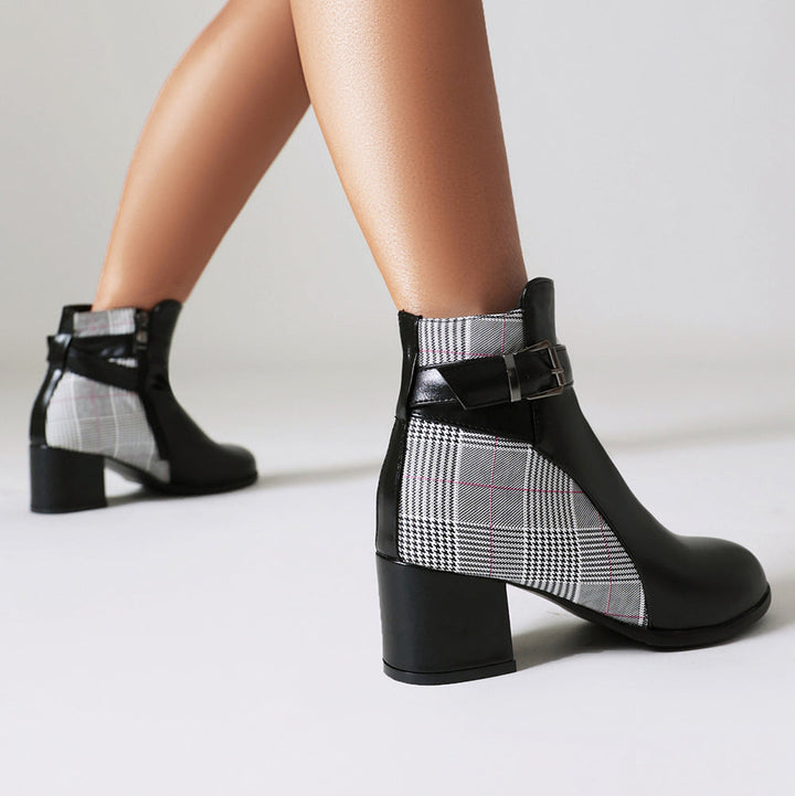 Aveline Plaid Boots
