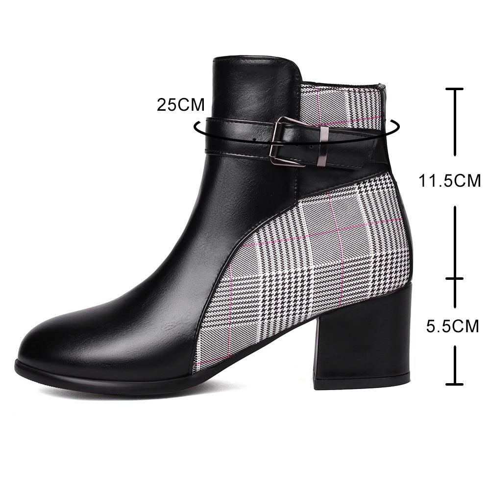 Aveline Plaid Boots