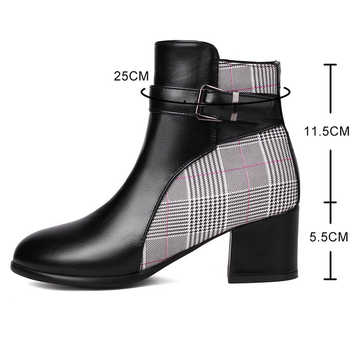 Aveline Plaid Boots