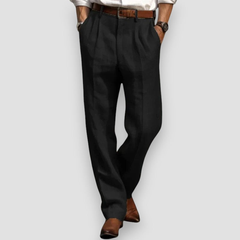 Luca | Airy Cotton-Linen Trousers