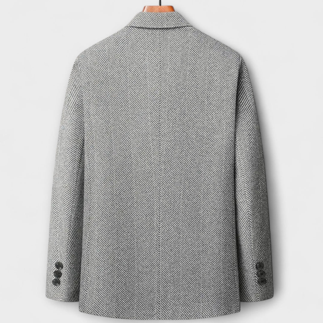 Gideon | Elegant Herringbone Wool Blazer