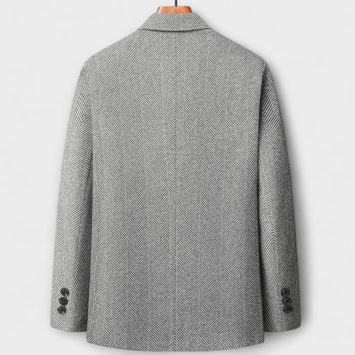 Gideon | Elegant Herringbone Wool Blazer