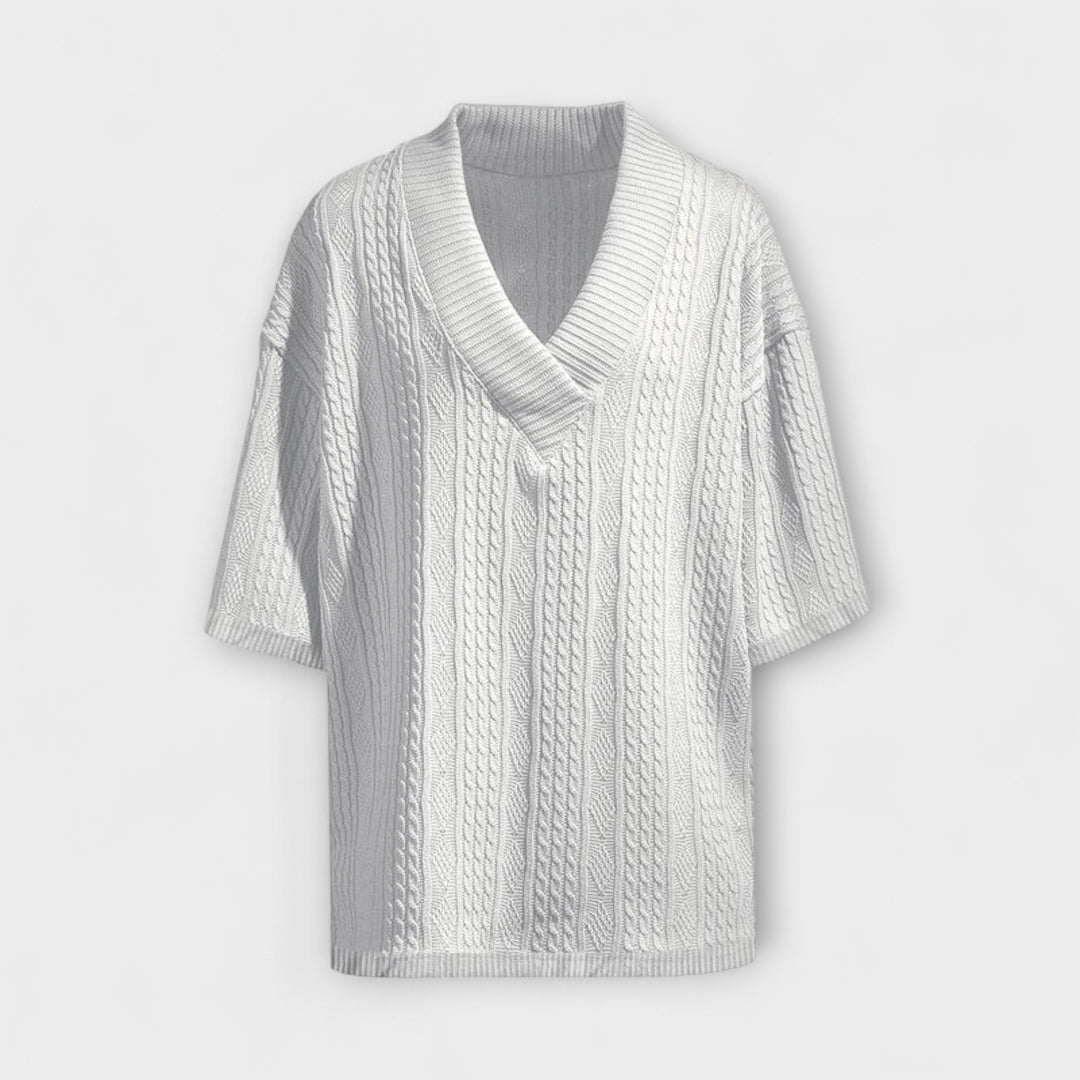 Connor™ | Cable Knit Casual T-Shirt