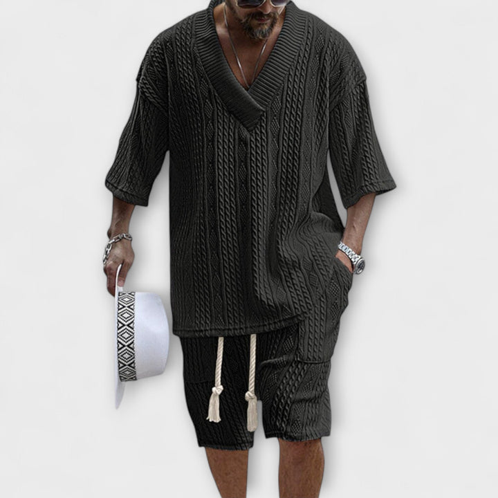 Connor™ | Cable Knit Casual T-Shirt