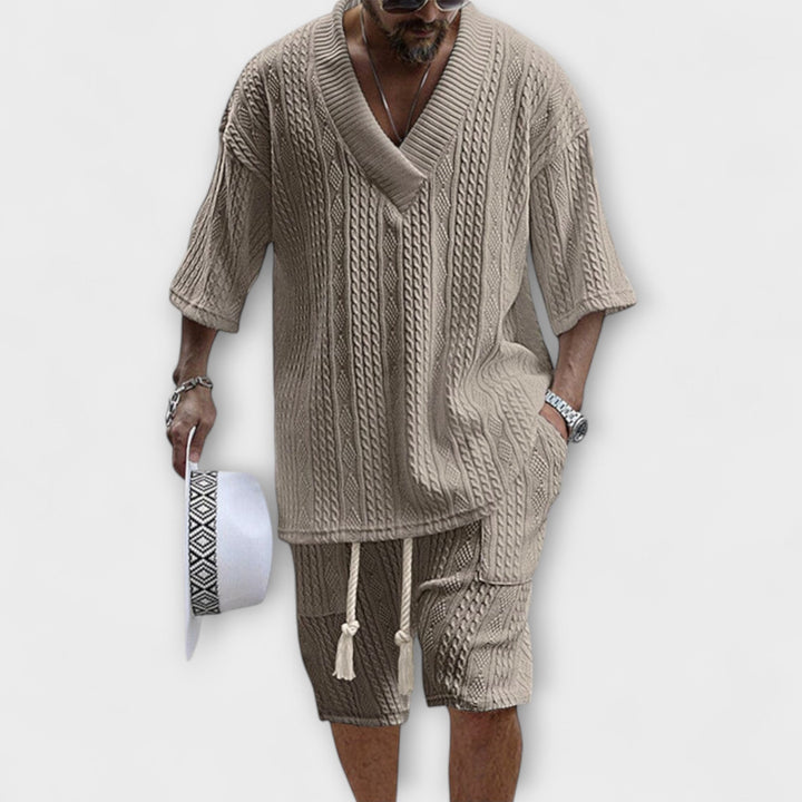 Connor™ | Cable Knit Casual T-Shirt
