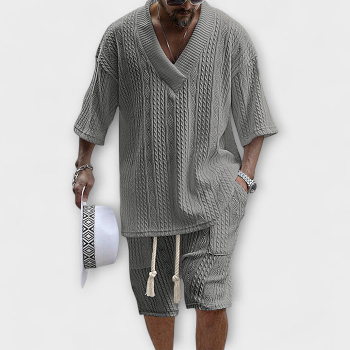 Connor™ | Cable Knit Casual T-Shirt