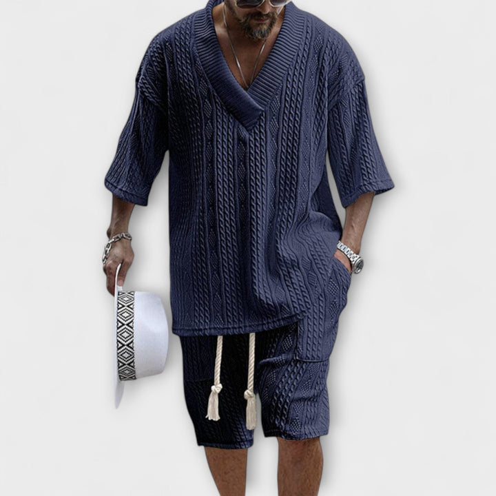 Connor™ | Cable Knit Casual T-Shirt