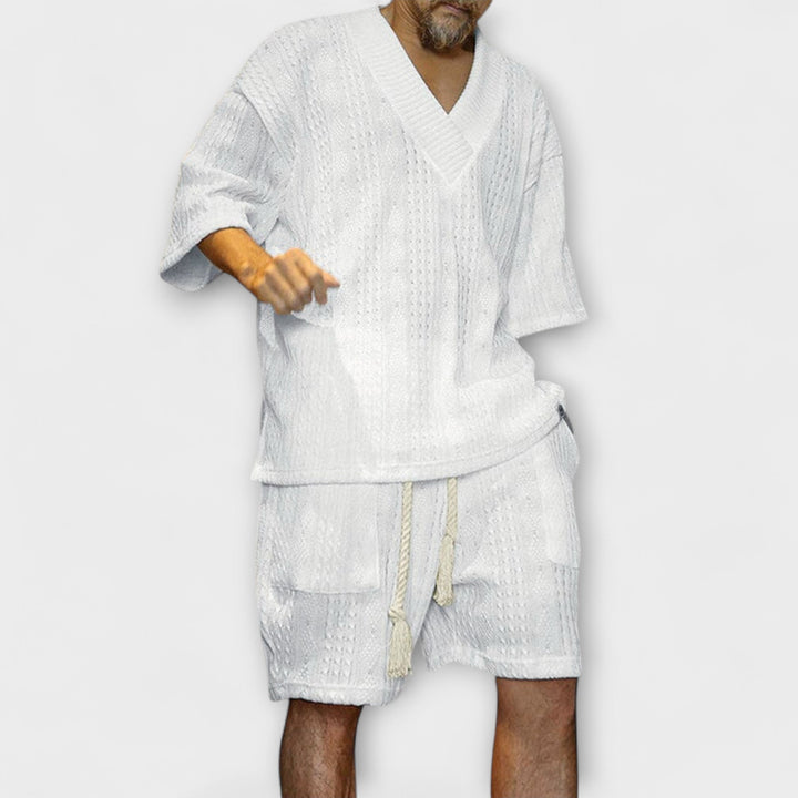 Connor™ | Cable Knit Casual T-Shirt
