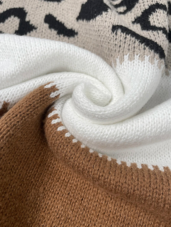 Ivy™ | Leopard Accent Sweater