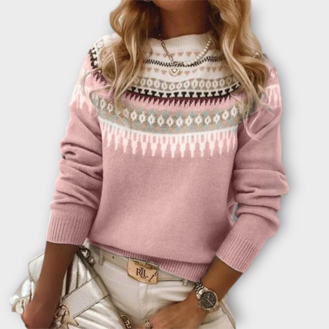 Ava™ | Patterned Knit Sweater