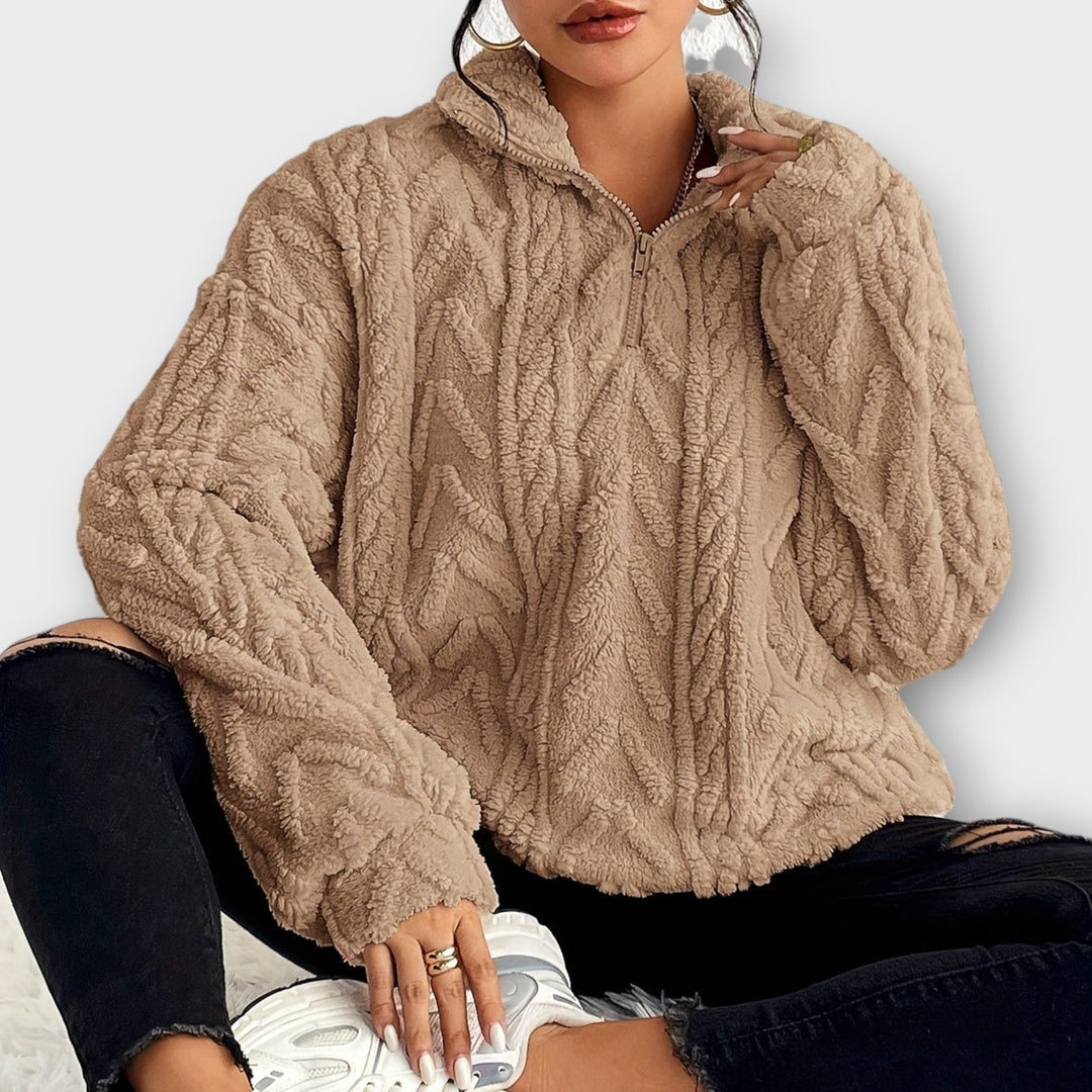 Fiona™ | Braided Zip-Up Pullover