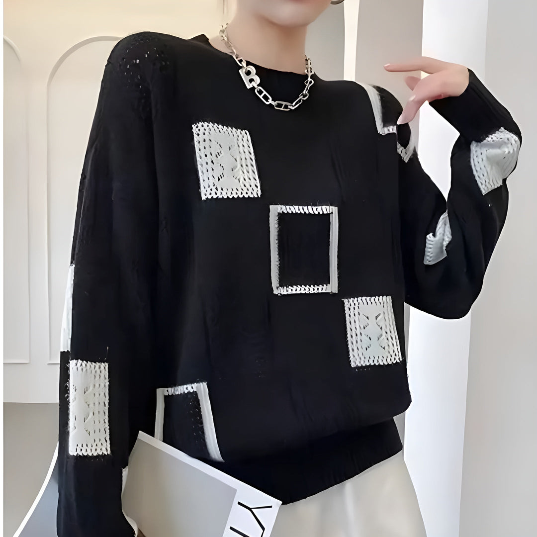 Noa™ | Women's Geometric Knitted Sweater