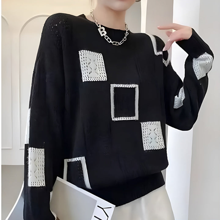 Noa™ | Women's Geometric Knitted Sweater