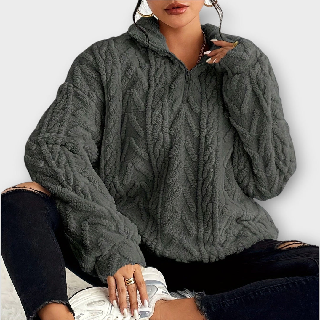 Fiona™ | Braided Zip-Up Pullover