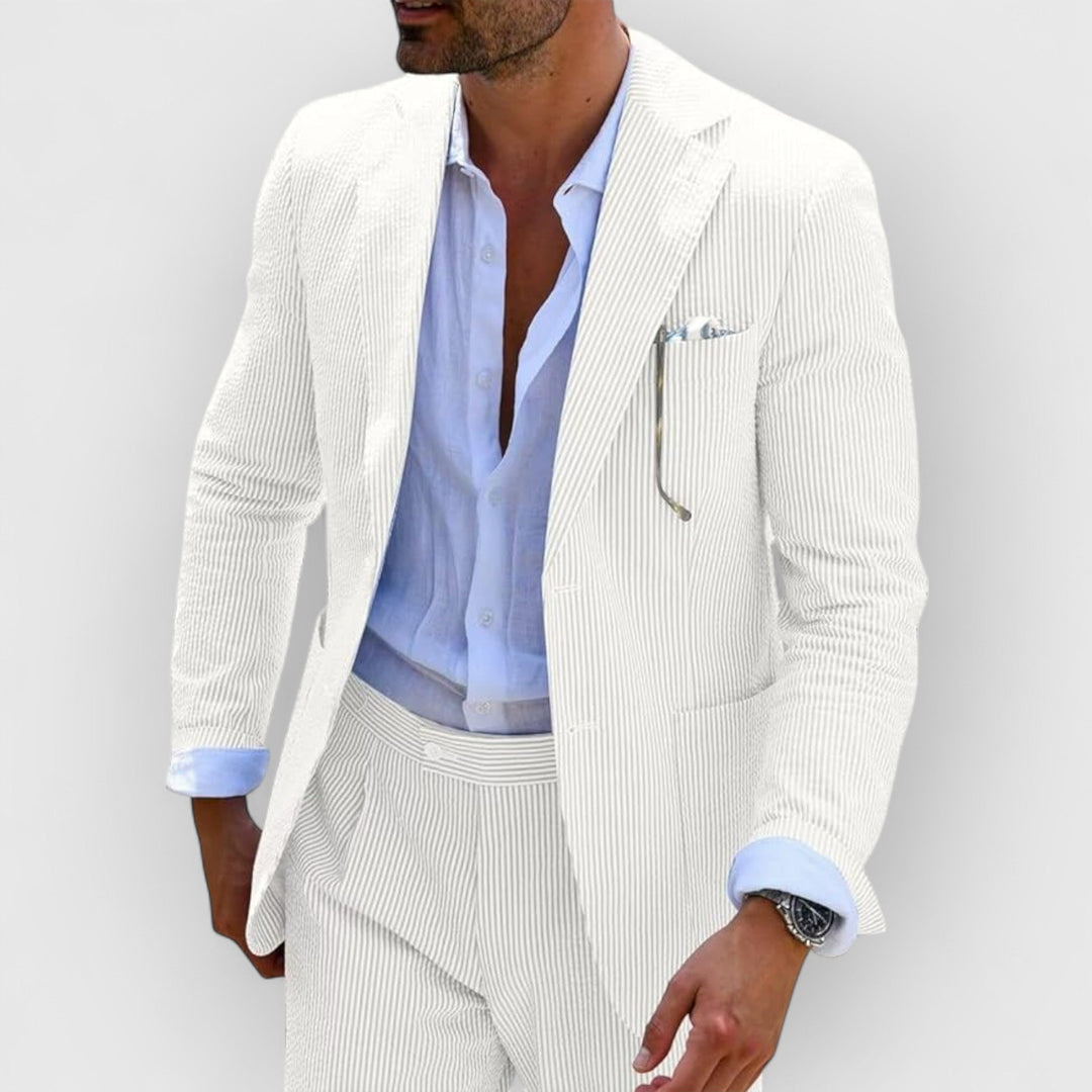 Landon™ | Striped Seersucker Suit