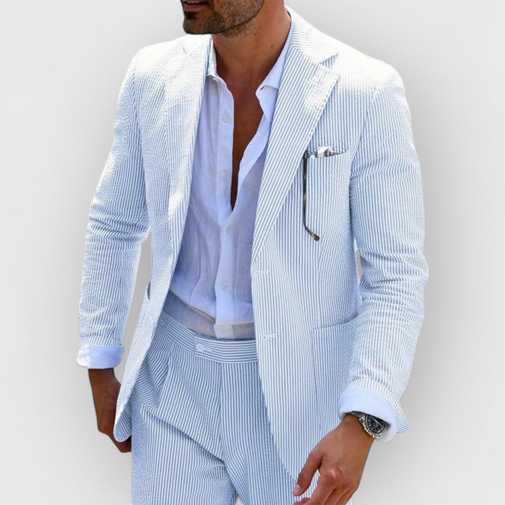 Landon™ | Striped Seersucker Suit
