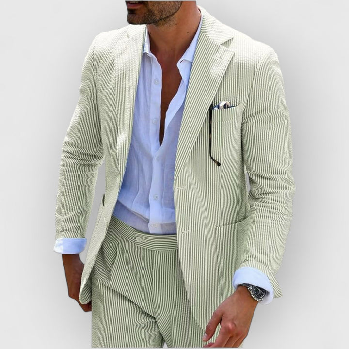 Landon™ | Striped Seersucker Suit