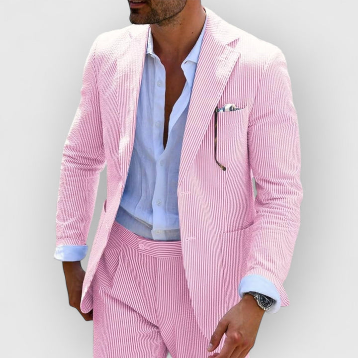 Landon™ | Striped Seersucker Suit