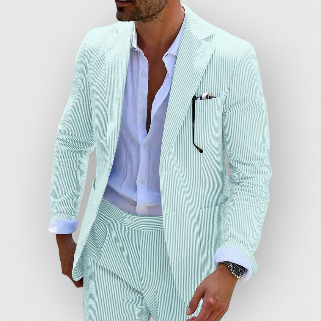 Landon™ | Striped Seersucker Suit
