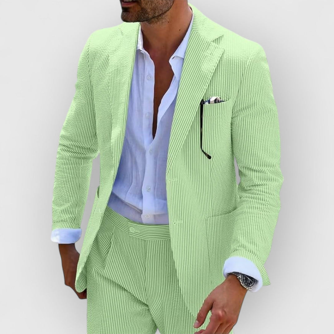 Landon™ | Striped Seersucker Suit