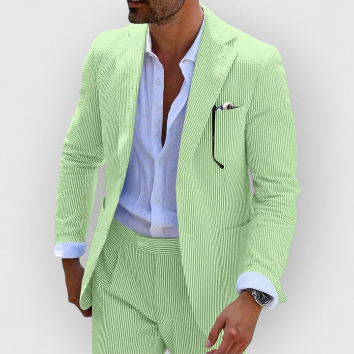 Landon™ | Striped Seersucker Suit