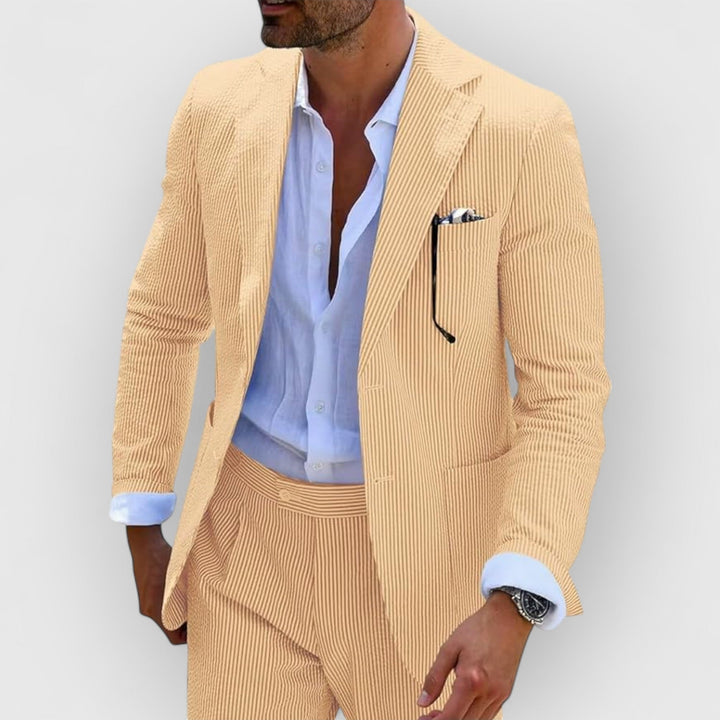 Landon™ | Striped Seersucker Suit