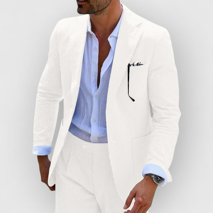 Landon™ | Striped Seersucker Suit