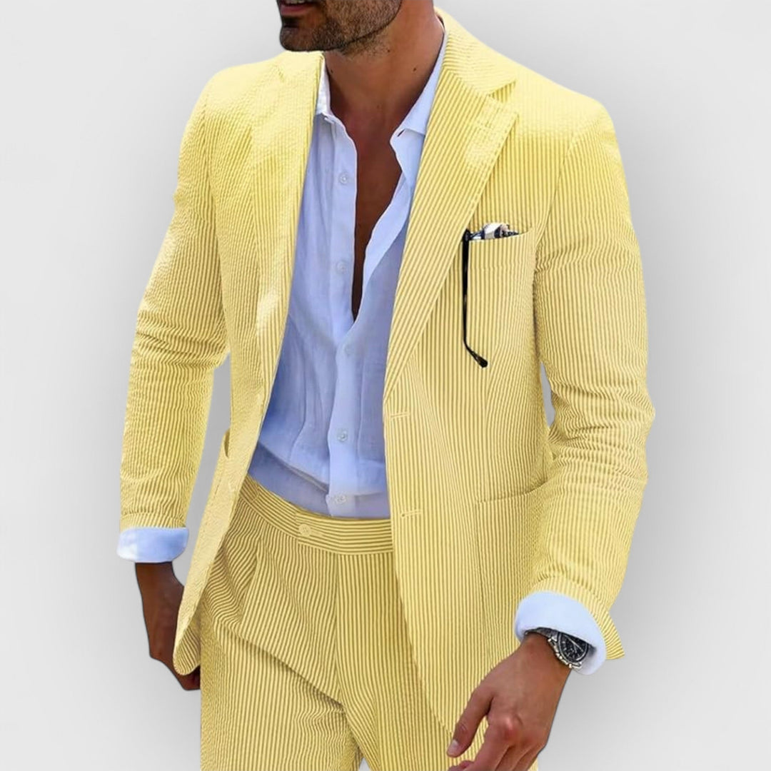 Landon™ | Striped Seersucker Suit