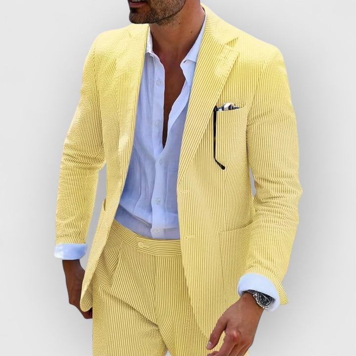 Landon™ | Striped Seersucker Suit